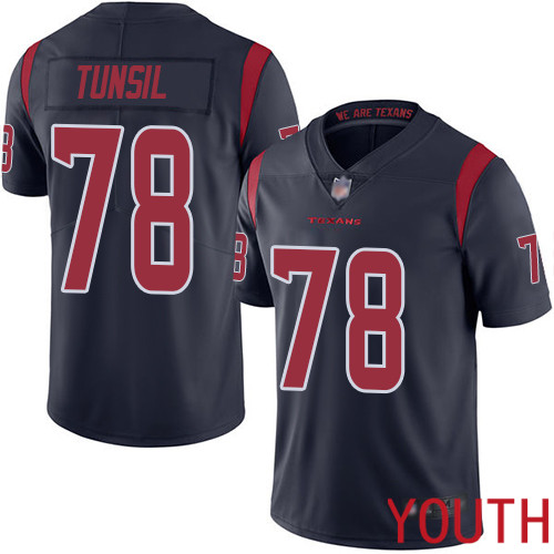 Houston Texans Limited Navy Blue Youth Laremy Tunsil Jersey NFL Football 78 Rush Vapor Untouchable